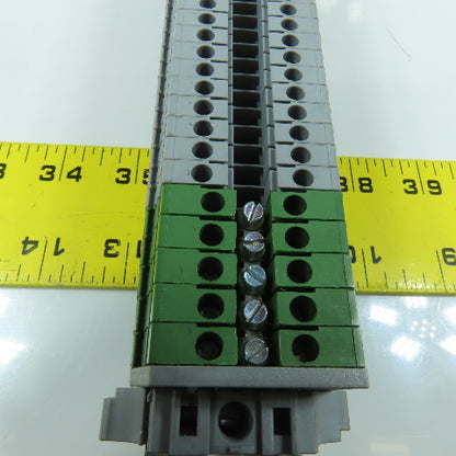 Entrelec MA2.5/5 Terminal Wiring Strip On DIN Rail Lot Of 102 Blocks