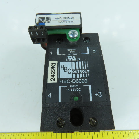HBC HBC-690CHDA 40 Amp Solid State Relay Power Controller HBC-138A-25 Transducer