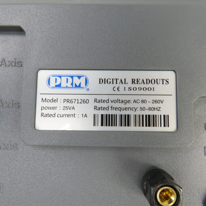 PRM PR671260 2-Axis Digital Readout Kit W/ 12" & 60" Linear Scales 120V