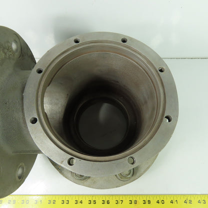 Temescal 2532 4" 90° Vacuum Cylinder Valve 8-Bolt Flange Mount 0024-7301-2