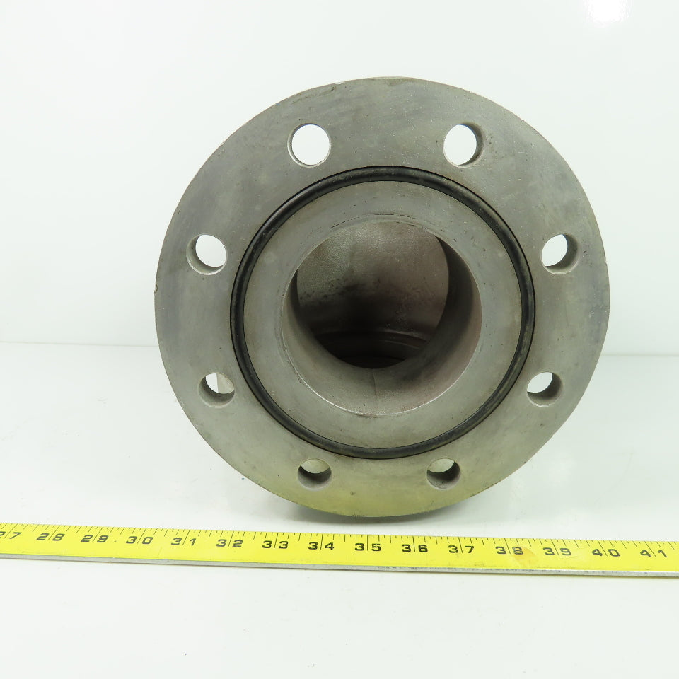 Temescal 2532 4" 90° Vacuum Cylinder Valve 8-Bolt Flange Mount 0024-7301-2
