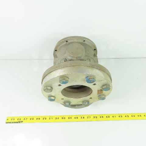 Temescal 2532 4" 90° Vacuum Cylinder Valve 8-Bolt Flange Mount 0024-7301-2
