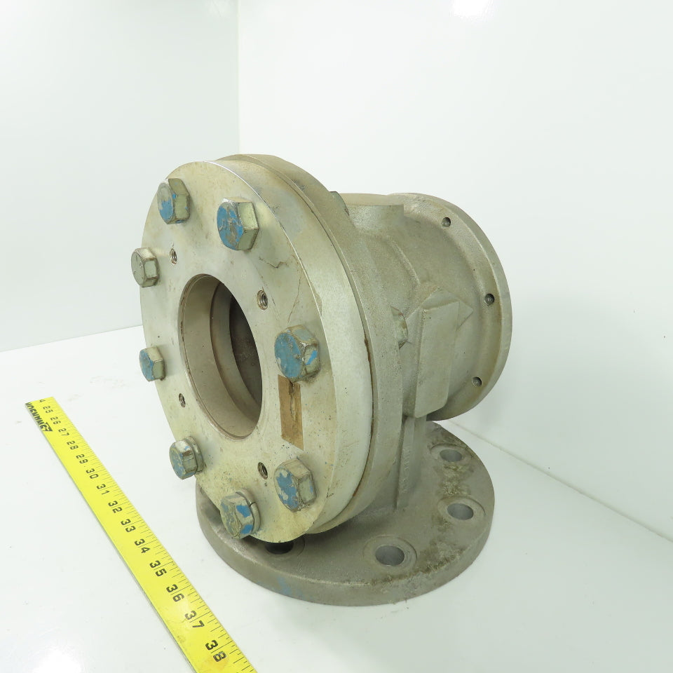 Temescal 2532 4" 90° Vacuum Cylinder Valve 8-Bolt Flange Mount 0024-7301-2