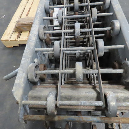 Versa Ferguson Skate Wheel Gravity Roller Conveyor 10" BF 10' Sections Lot Of 7