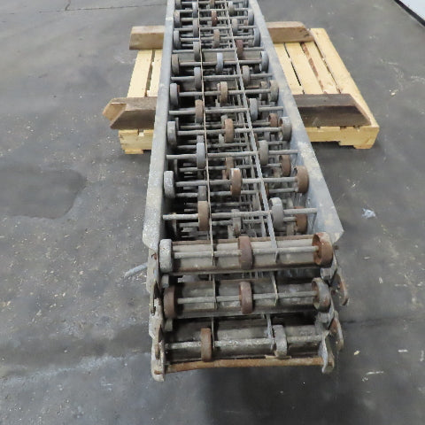 Versa Ferguson Skate Wheel Gravity Roller Conveyor 10" BF 10' Sections Lot Of 7