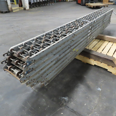 Versa Ferguson Skate Wheel Gravity Roller Conveyor 10" BF 10' Sections Lot Of 7