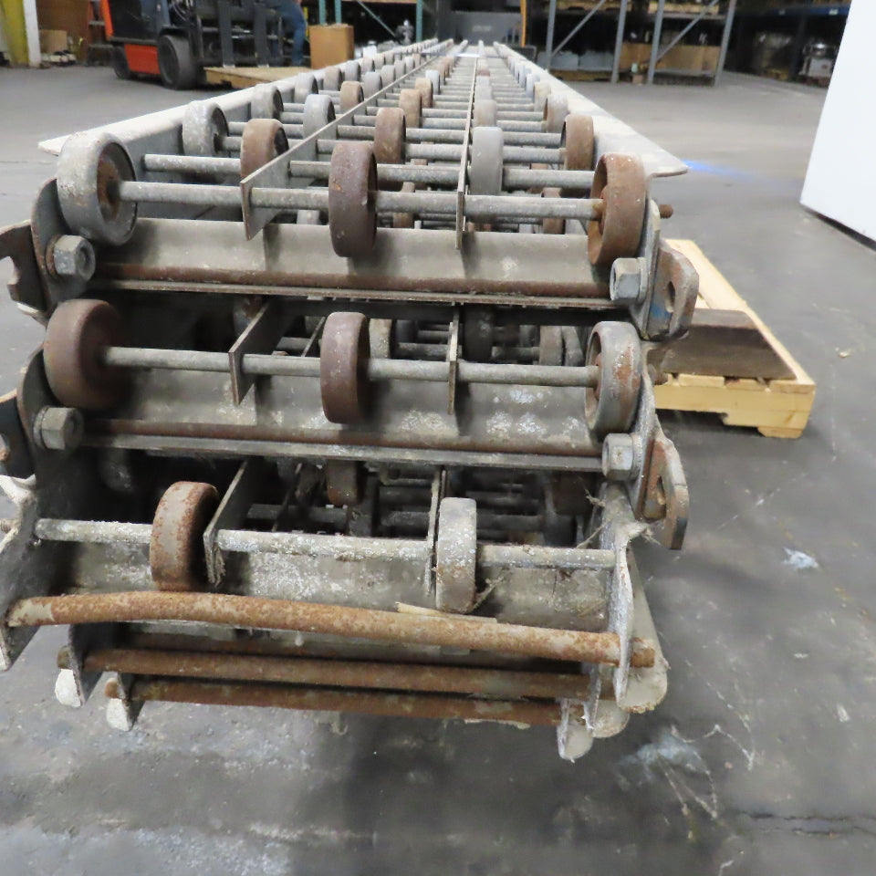 Versa Ferguson Skate Wheel Gravity Roller Conveyor 10" BF 10' Sections Lot Of 7