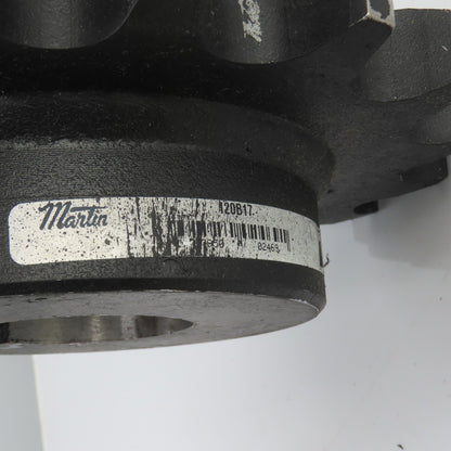Martin 120B17 17 Tooth #120 Roller Chain Sprocket 2-3/8" Bore 8.1633" Pitch Dia.