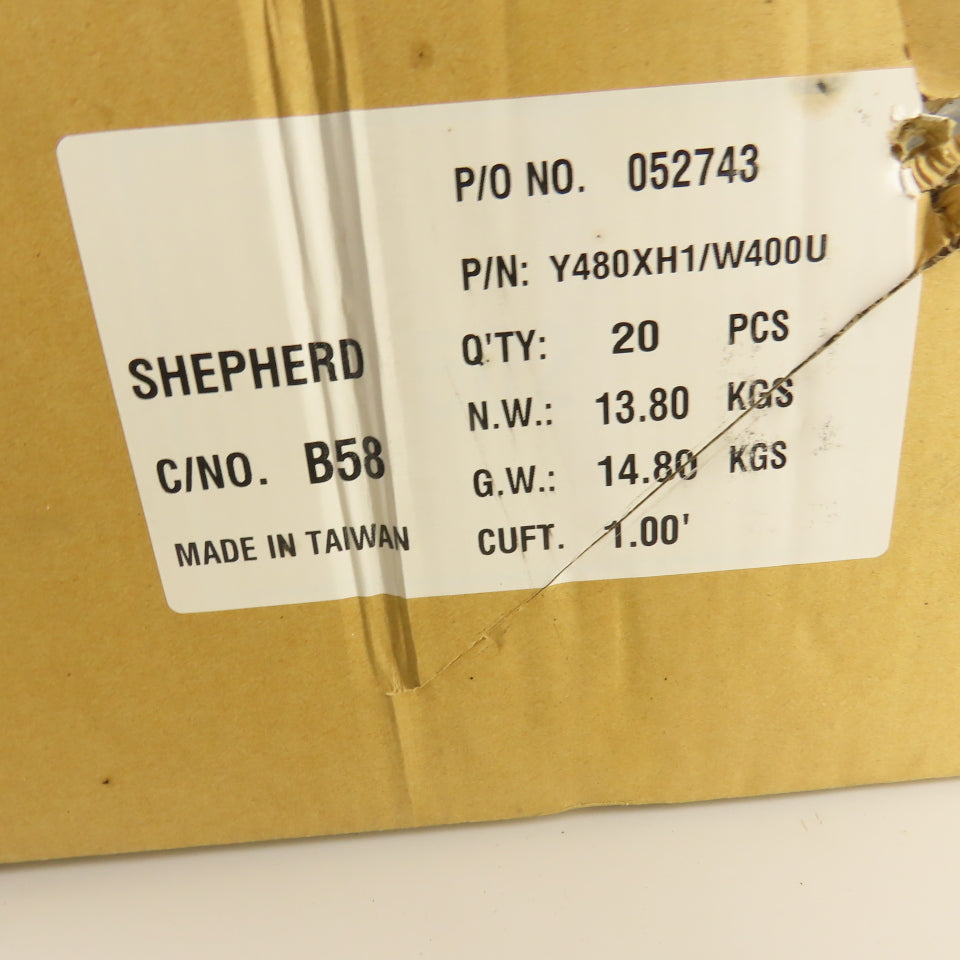 Shepherd Y480XH1/W400U 4x1 Thermoplastic Urethane Swivel Casters No Stem Lot/20