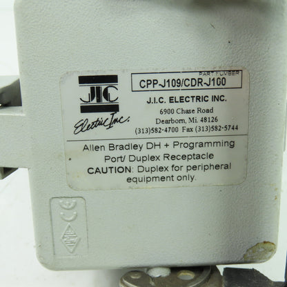 J.I.C. CPP-J109/CDR-J100 Allen Bradley DH + Programming Port/Duplex Receptacle