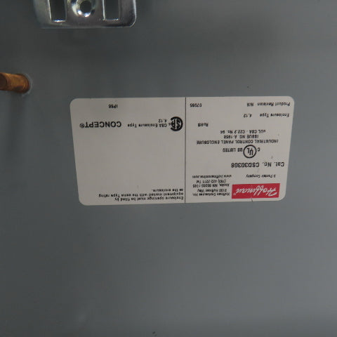 Hoffman CSD30308 30" x 30" x 8" Electrical Enclosure W/ Backplate & Hinged Door