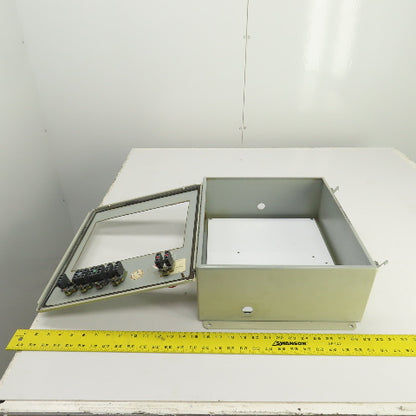 Hoffman 16" x 14" x 6" Electrical Enclosure W/ Backplate 11-1/4" x8-1/4" Cut Out