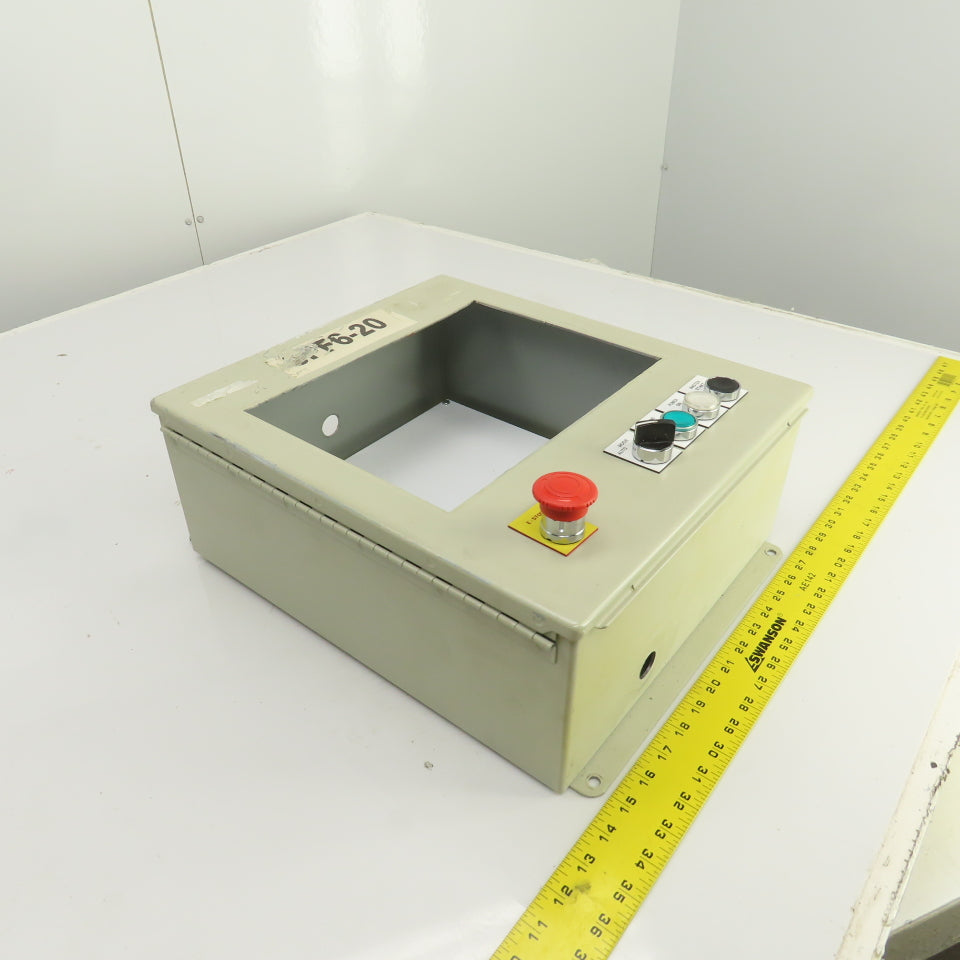 Hoffman 16" x 14" x 6" Electrical Enclosure W/ Backplate 11-1/4" x8-1/4" Cut Out