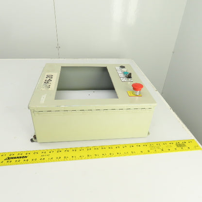 Hoffman 16" x 14" x 6" Electrical Enclosure W/ Backplate 11-1/4" x8-1/4" Cut Out