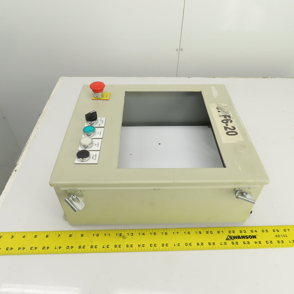 Hoffman 16" x 14" x 6" Electrical Enclosure W/ Backplate 11-1/4" x8-1/4" Cut Out