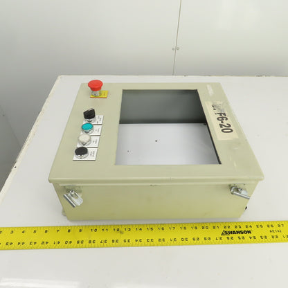 Hoffman 16" x 14" x 6" Electrical Enclosure W/ Backplate 11-1/4" x8-1/4" Cut Out