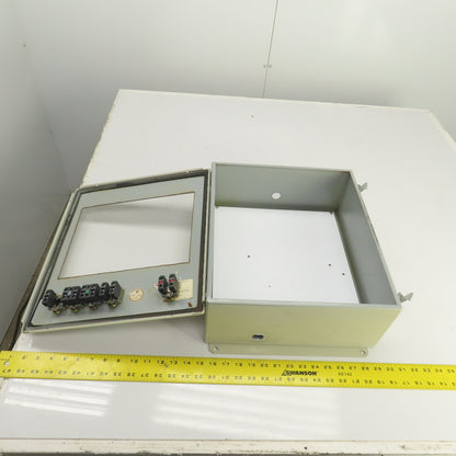 Hoffman 16" x 14" x 6" Electrical Enclosure W/ Backplate 11-1/4" x8-1/4" Cut Out