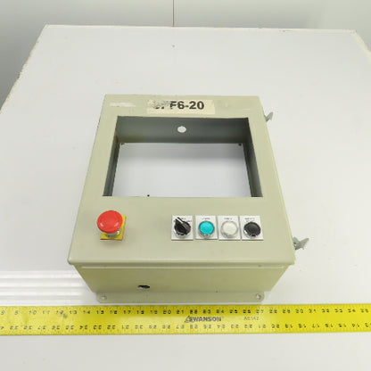 Hoffman 16" x 14" x 6" Electrical Enclosure W/ Backplate 11-1/4" x8-1/4" Cut Out