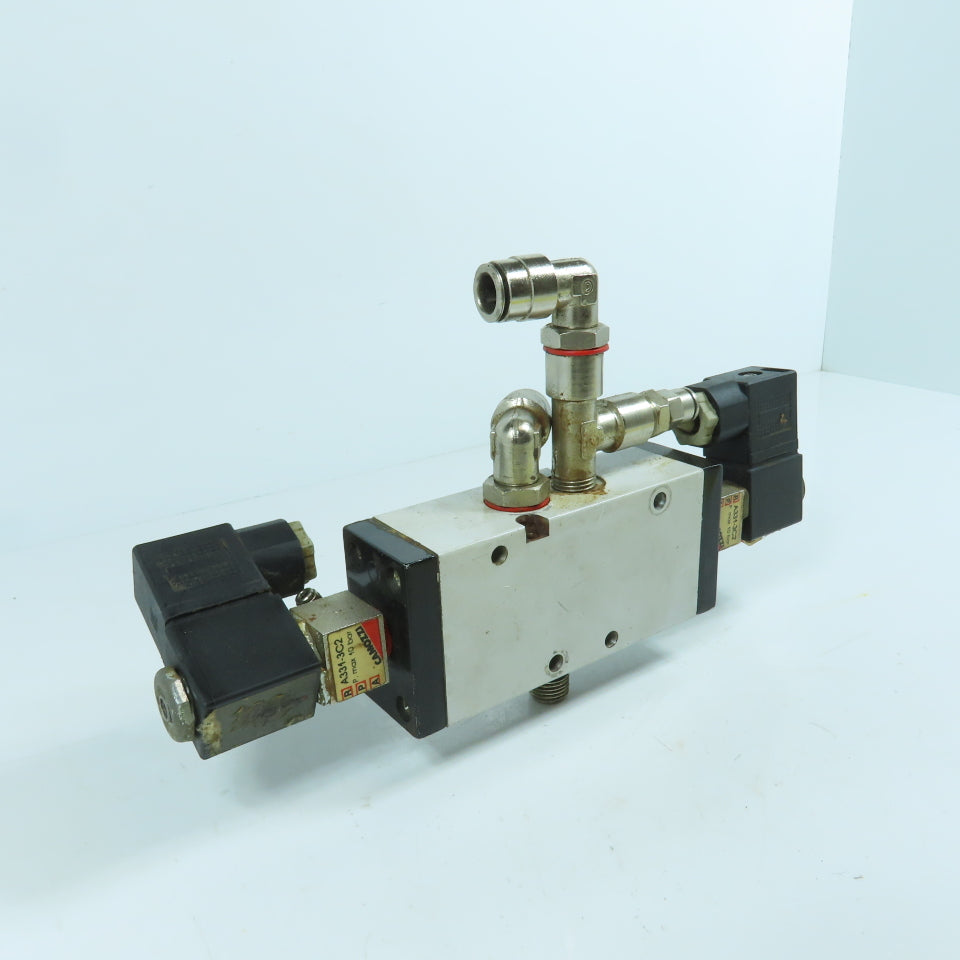 Camozzi 454-33 5/2 Position Pneumatic Directional Control Valve 10 Bar 120V