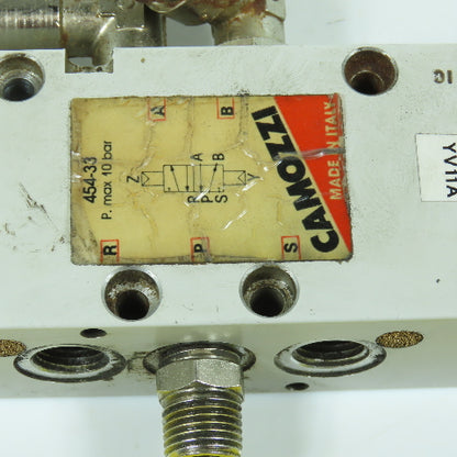 Camozzi 454-33 5/2 Position Pneumatic Directional Control Valve 10 Bar 120V