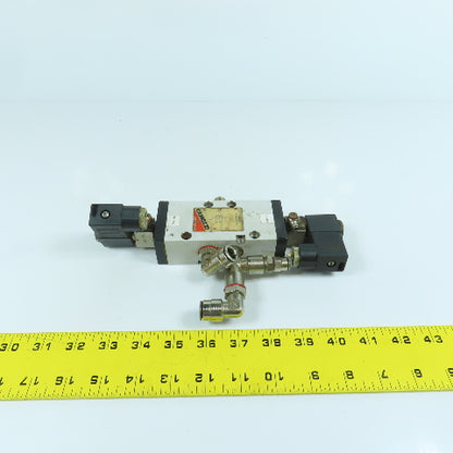 Camozzi 454-33 5/2 Position Pneumatic Directional Control Valve 10 Bar 120V