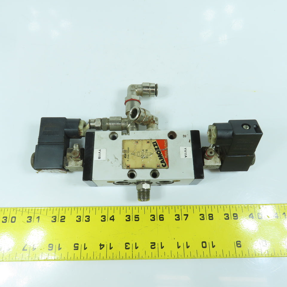 Camozzi 454-33 5/2 Position Pneumatic Directional Control Valve 10 Bar 120V