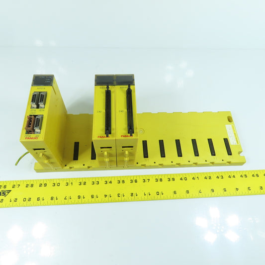 Fanuc 10-Solt Base Chassis W/ 3 Modules A03B-0807-C001