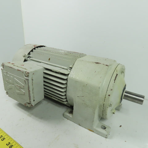SEW Eurodrive R32DT80N4 4.5:1 3Ph Ratio Inline Gear Motor 230/460V 374RPM 1Hp