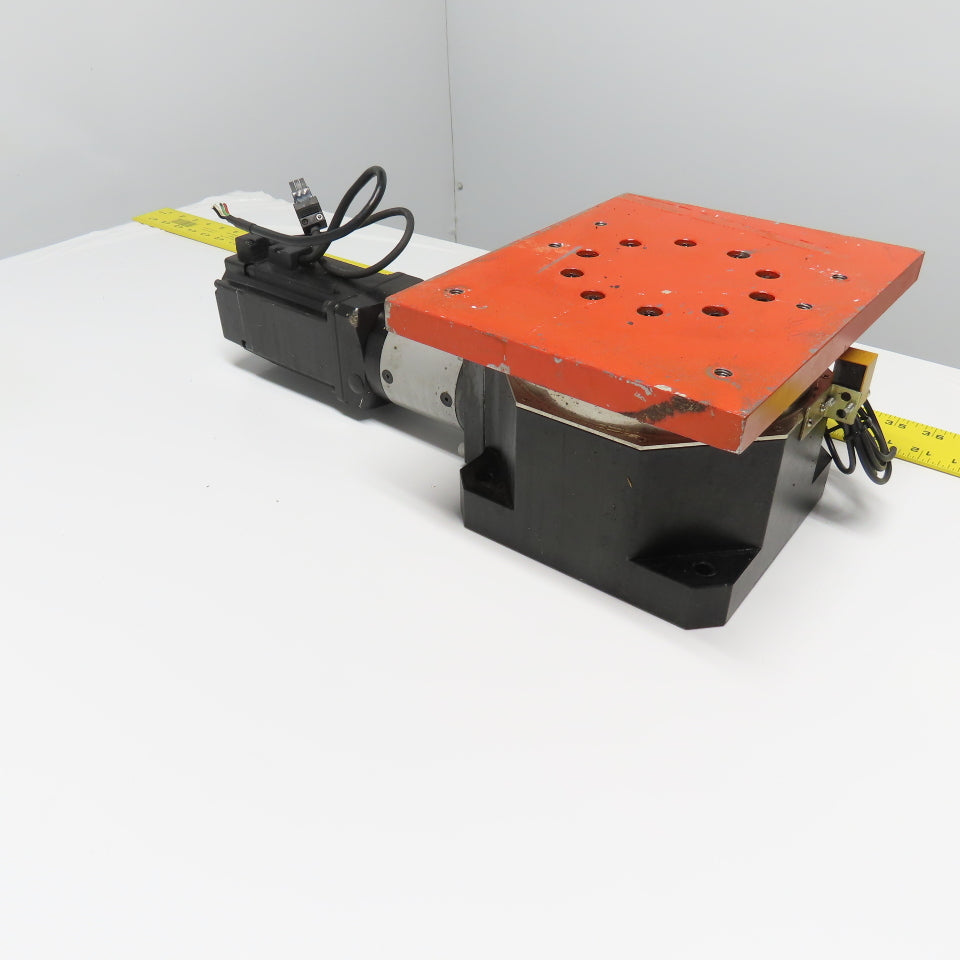 Delta ECMA-C20807RS 0.75KV AC Servo Rotary Turn Table 360° Turn110V 1Ph 3000RPM