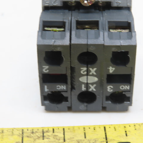 Schneider Push Button W/N.O. ZBE-101 Contact Lot of 3