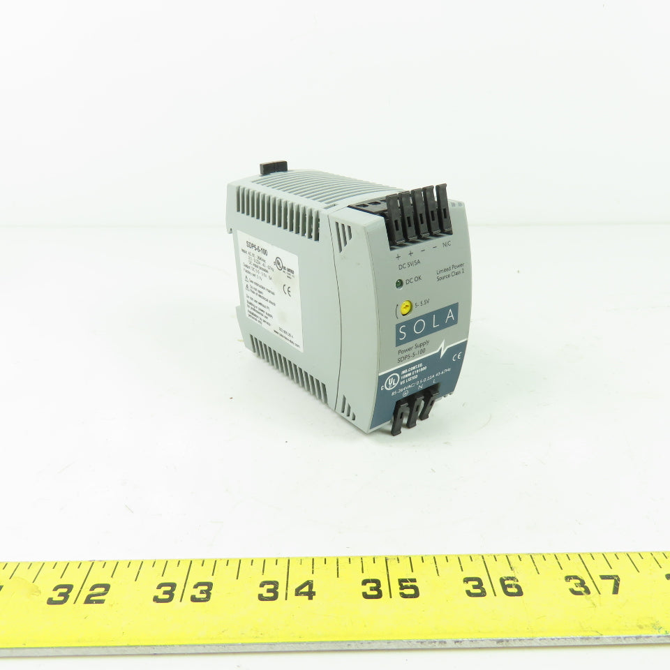 Sola SDP5-5-100 AC-DC Power Supply 85-264VAC Input 24VDC Out 5A