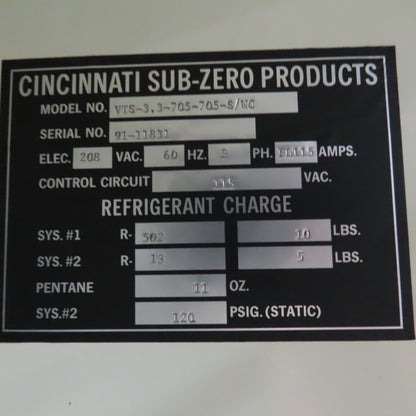 Cincinnati Sub-Zero VTS-3.3 Air To Air Thermal Shock Chamber -100°F To 375°F