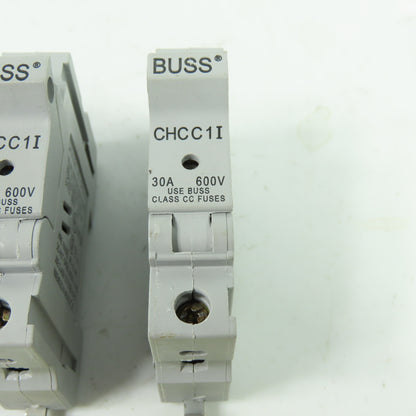 Cooper Bussmann CHCC1I 600V 30A Fuse Holder Block Lot Of 3
