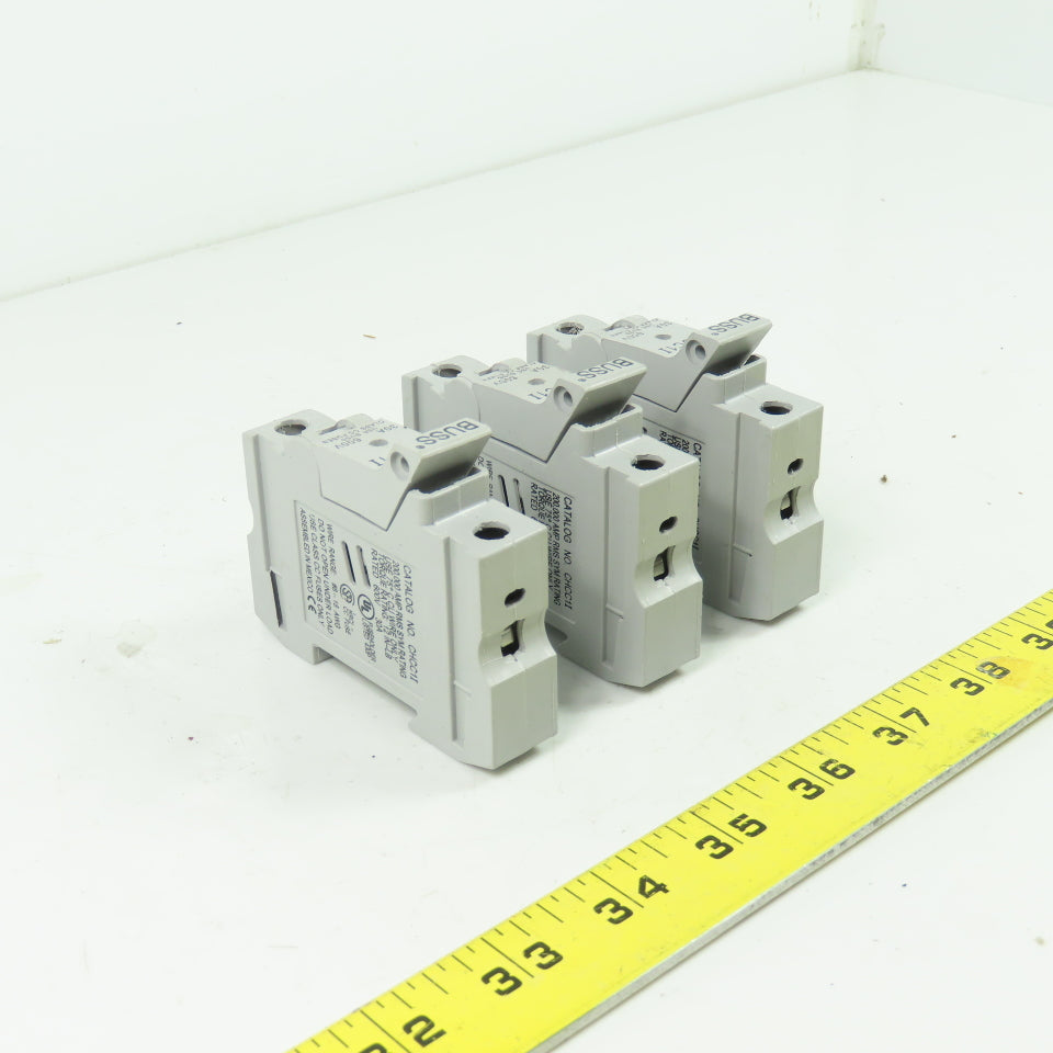 Cooper Bussmann CHCC1I 600V 30A Fuse Holder Block Lot Of 3