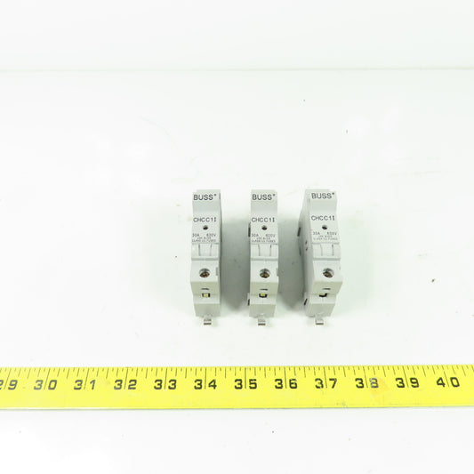 Cooper Bussmann CHCC1I 600V 30A Fuse Holder Block Lot Of 3