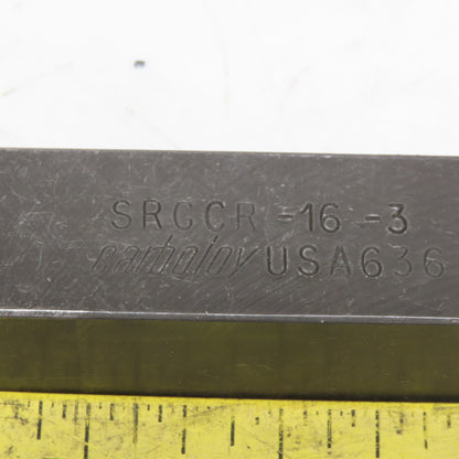 Carboloy SECO SRGCR-16-3 Indexable Turning Toolholder 45° Lead Angle 1x1" Shank