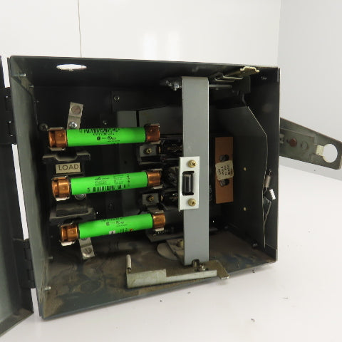 General Electric AC361R 30A 600V Fusible Bus Plug Switch 3PH 3W (Needs Spring)