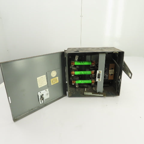 General Electric AC361R 30A 600V Fusible Bus Plug Switch 3PH 3W (Needs Spring)