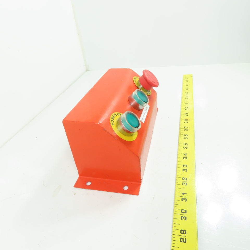 3-Button Machine Control Station E-Stop Push Button Momentary Contact Switches