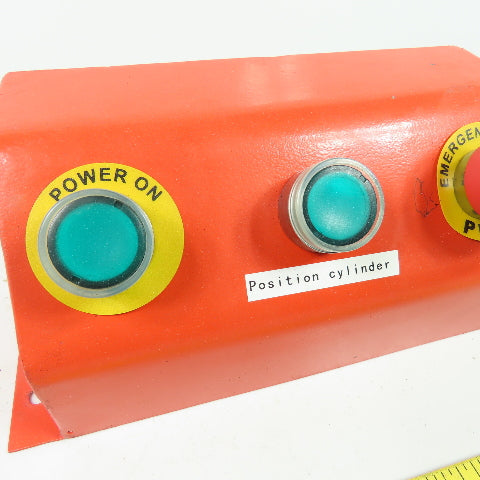 3-Button Machine Control Station E-Stop Push Button Momentary Contact Switches