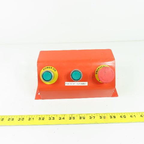 3-Button Machine Control Station E-Stop Push Button Momentary Contact Switches