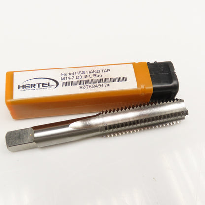 Hertel M14-2.0 D3 4 Flute Bottom Metric Hand Tap HSS New