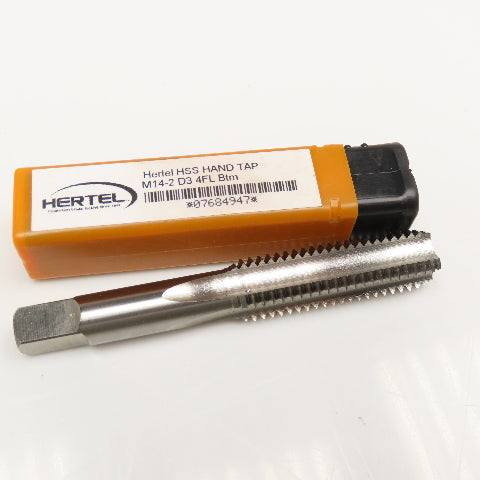 Hertel M14-2.0 D3 4 Flute Bottom Metric Hand Tap HSS New