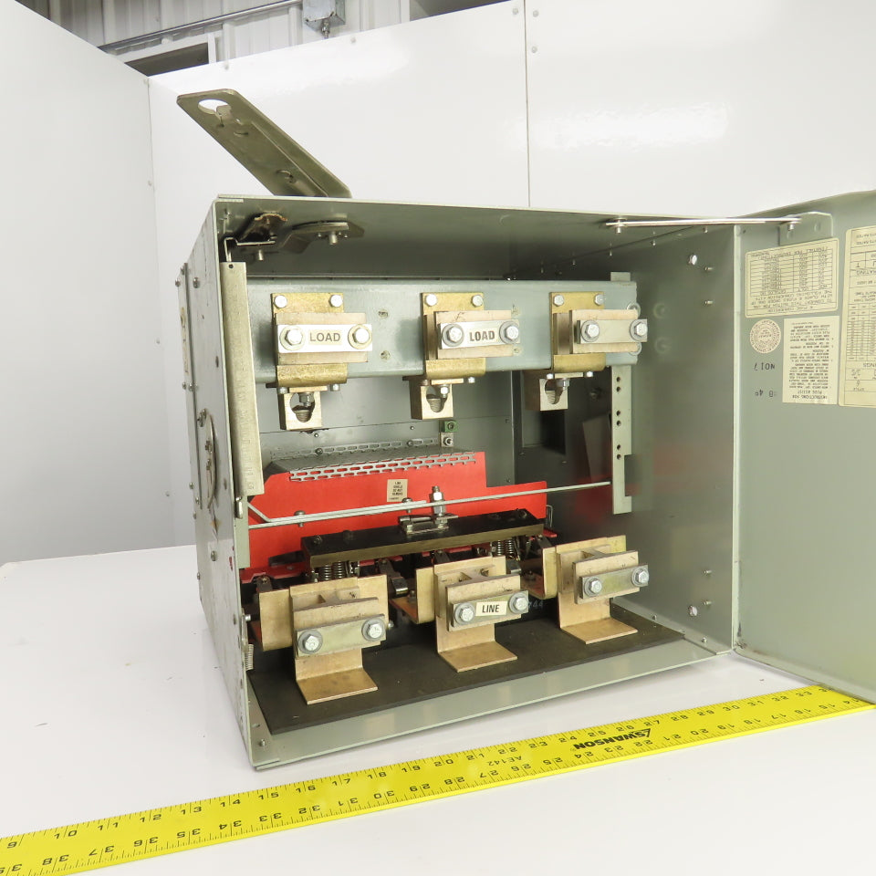 General Electric AC365RG 400A 600V Fusible Bus Plug Switch 3PH 3/G Wire Style 6