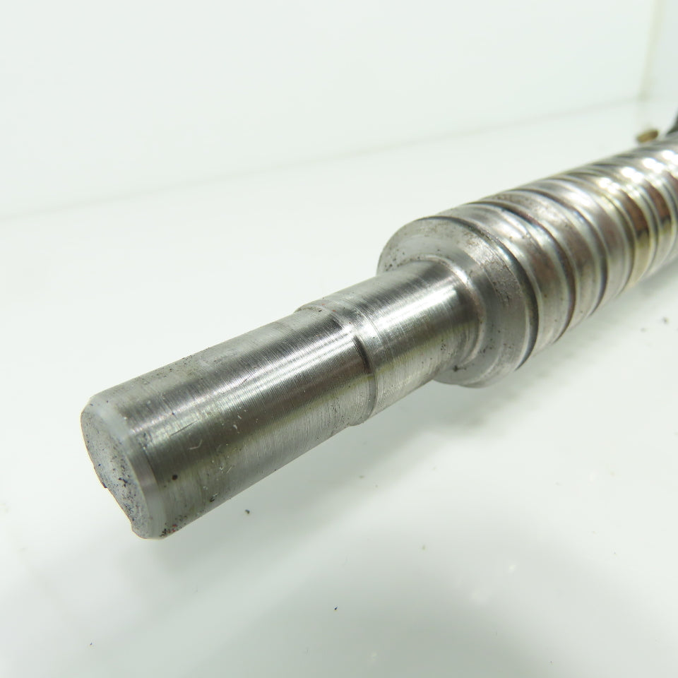 25mm OD Double Start Ball Screw 10mm Pitch 16" Screw Length 20-1/4"" OAL