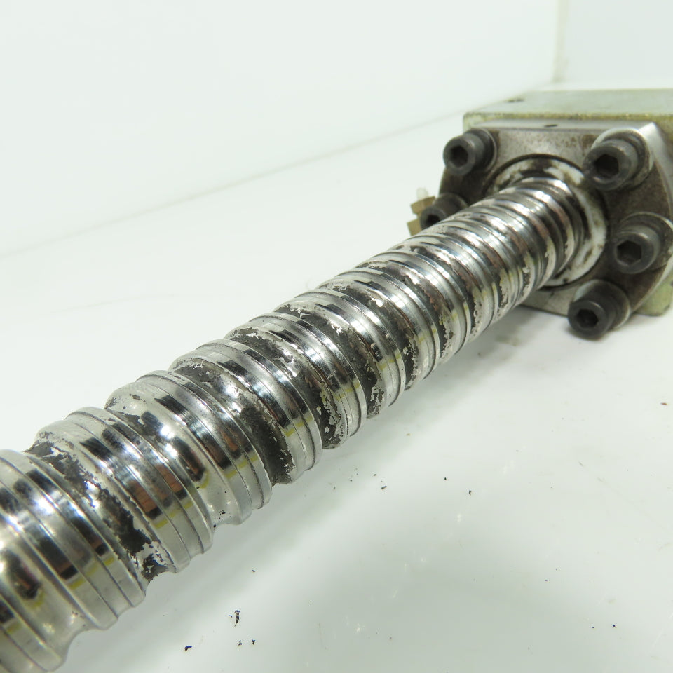 25mm OD Double Start Ball Screw 10mm Pitch 16" Screw Length 20-1/4"" OAL