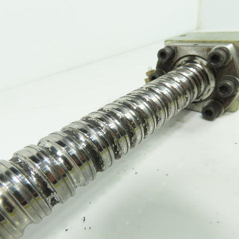 25mm OD Double Start Ball Screw 10mm Pitch 16" Screw Length 20-1/4"" OAL