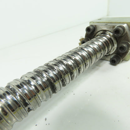 25mm OD Double Start Ball Screw 10mm Pitch 16" Screw Length 20-1/4"" OAL