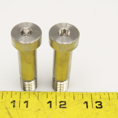 AMPG303 1/2" x 1-1/4" Stainless Steel Shoulder Bolt 1-3/16" OAL Lot Of 2