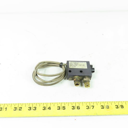 Orange Research 1002PS-16A-A 3000PSI Pressure Switch SP=15PSID 125VAC 0.7A